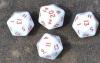X4 D20 Dice Pack (White and Red)