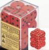Fire: Speckled D6 Set of 12 (16mm,pip)