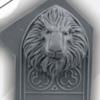 Lion Decorated Plates #3 (2)