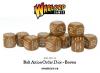 Bolt Action Orders Dice - Brown (12)