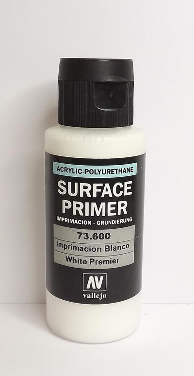 60ml Acrylic Polyurethane Primer 600 - White - Surface Primers