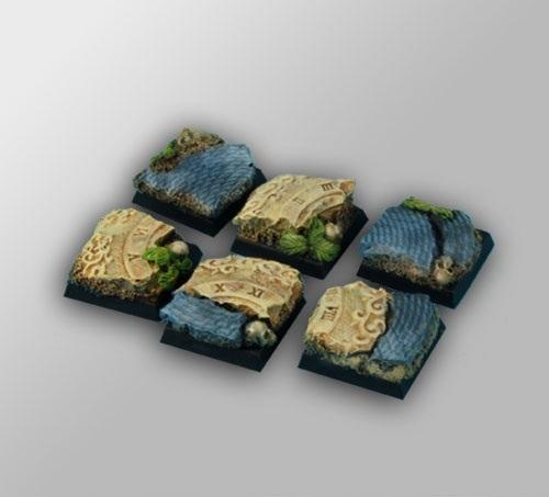 Temple of Time Ruins square Bases 20mm