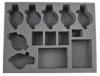 6 Space Wolves Thunderwolf 2 Rhino Foam Tray (BFL) (15.5 x 12 x 3)