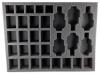 25 Heavy Support 6 Rapier Batteries without Bases Foam Tray (BFL) (15.5 x 12 x 2)