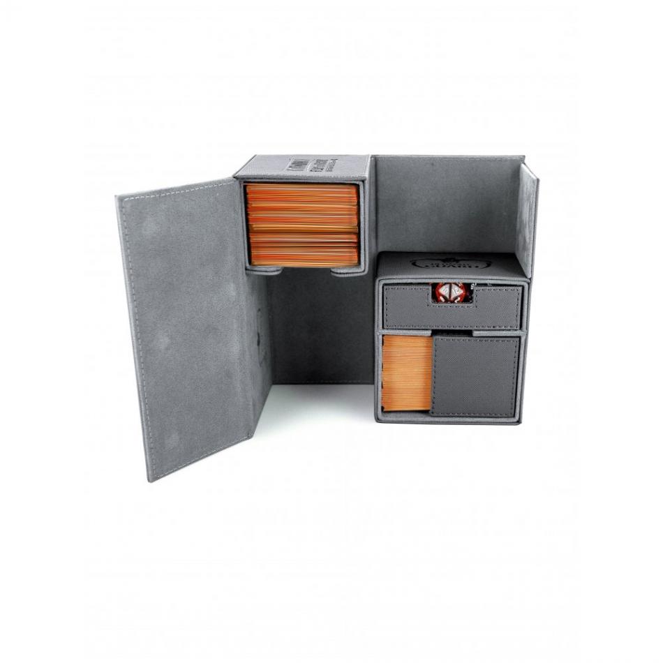 Twin Flip'n'Tray Deck Case 160+ Standard Size XenoSkin Grey