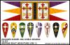 Crusader Banners & Shield transfers