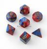Gemini Poly 7 Set: Blue-Red/Gold