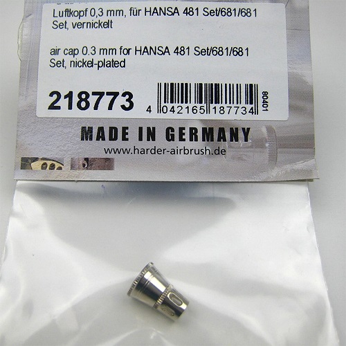 Air Cap 0.3mm, Nickel-Plated for Hansa 481, 581 and 681