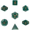 Opaque Poly 7 Set: Dusty Green/Gold