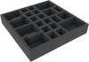 AFEA050BO 285 mm x 285 mm x 50 mm (2 inches) foam tray for board game boxes