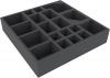 AFED060BO 285 mm x 285 mm x 60 mm foam tray for board game boxes