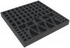 AFEV030BO 285 mm x 285 mm x 30 mm foam tray for board game boxes