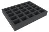 FS050WH11 50 mm (1.97 inch) full-size Figure Foam Tray with 25 large cut outs for Warhammer