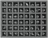 FS050ZC13 50 mm (2.00 Inch) Figure Foam Tray for 48 Zombicide miniatures