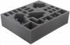 FSFH085BO 85 mm (3.35 inch) full-size foam tray with 22 compartments for all Zombicide Black Plague Monsters