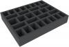 FSFJ055BO 55 mm (2.16 inch) full-size foam tray with 30 compartments