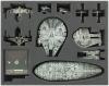 FSJN090BO 90 mm (3.54 inches) full-size foam tray for Star Wars X-WING Tantive IV (CR90) and Ghost