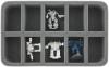 HS050BT04 50 mm (2 inches) half-size foam tray with 10 slots for huge BattleTech Mechs