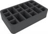 HS060LE01 60 mm (2.4 inches) half-size foam tray with 18 compartments for Lego Dimensions Miniatures