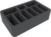 HS070I004BO 70 mm (2.75 Inch) 9 slots - foam tray with base - half-size