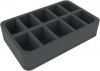 HSBE060BO (2.4 inches) half-size Figure Foam Tray with 10 slots