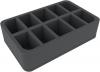 HSBE070BO (2.75 inches) half-size Figure Foam Tray with 10 slots