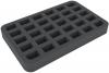 HSHJ035BO 35 mm (1.4 inches) half-size foam tray with 30 slots