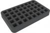 HSHM030BO 30 mm (1.18 inches) half-size foam tray 40 square cut-outs