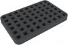 HSMA025BO 25 mm (1 inches) half-size foam tray 54 square cut-outs