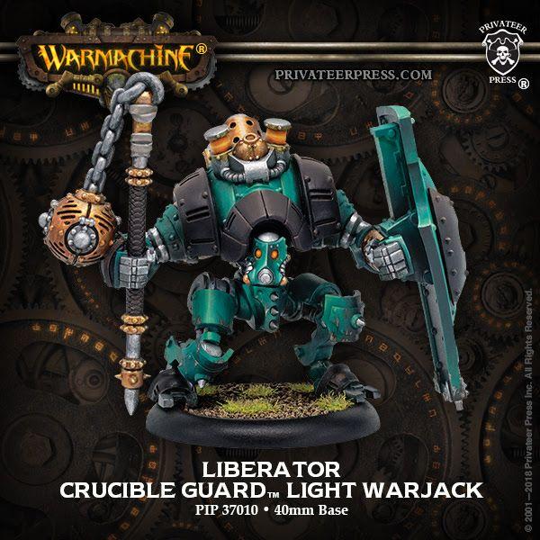 Golden Crucible Light Warjack Liberator  inc resin