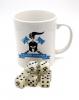 Facehammer Dice White Pearl and Mug