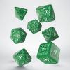 Q-Workshop Elvish Green & White Dice Set