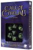 Call of Cthulhu 7th Edition Black & green Dice Set (7)