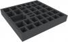 DCMEMZ050BO 370 mm x 370 mm x 50 mm foam tray for board games - 37 compartments