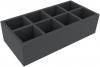 DBMENA085BO 326 mm x 158 mm x 85 mm foam tray for board games - 8 compartments