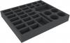 BGMENV045BO 350 mm x 300 mm x 45 mm foam tray for board games - 32 compartments
