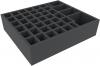 BGMENT085BO 350 mm x 300 mm x 85 mm foam tray for board games - 44 compartments