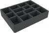 CRMEMH050BO GWB-Size foam tray with 14 compartments