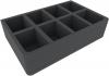 CQMEIE050BO Feldherr GWA-Size foam tray with 8 compartments