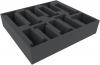 BZMEDC080BO Heavy Hitters foam tray - 11 compartments - buildings