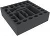 AWMEDA080BO 80 mm foam tray for stuffed fables board game box with 31 compartments