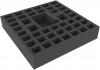 AWMEEB055BO 55 mm foam tray for Cry Havoc board game box - 44 compartments