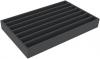 DS065A001 Foam inlay H0-gauge vertical 7 slots for model railway locomotives, wagons and vehicles
