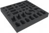 BXMEBK040BO 40 mm foam tray with 32 compartments for Rising Sun: Daimyo Box - Fox Clan