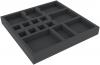 CBMEHY032BO 293 mm x 219 mm x 32 mm foam tray for board game boxes - 15 compartments
