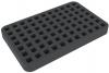 HS025DM01 25mm (1 inch) half-size foam tray 77 square cut-outs for dice (14mm/0.55inch) for Dice Masters