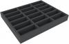 FSMEKT040BO 40 mm Full-Size foam tray with 18 compartments