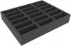 FSMEKT060BO 60 mm Full-Size foam tray with 18 compartments