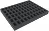FSMEOU030BO 30 mm Full-Size foam tray with 66 compartments