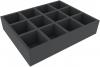 FSMEPQ070BO 70 mm Full-Size foam tray with 12 compartments